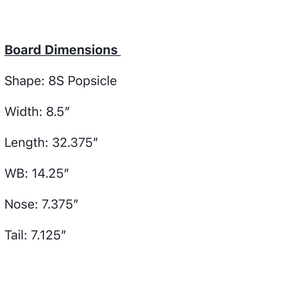 8.5" Dolph deck